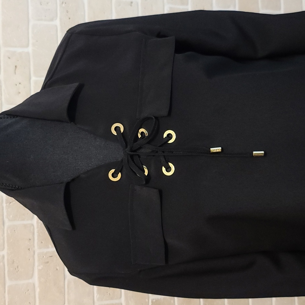 Calvin Klein Women's Black Long Sleeve Mini Dress (Sz 4)